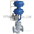 Pneumatic Through way type PFA lined globe control valves